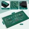 Proshine Craps Tabletop Game Set with 35*70" Rubber Craps Tabletop Layout Mat, 48*11" Rubber Craps Diamond Pyramid Bumper, 36" Rattan Stick, Casino Grade 19mm Dice, On/Off Button and 100 pcs Chips view 4