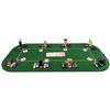 YUZPKRSI 79 x 36 Inch Foldable Poker Table Top, Rectangular Poker Table Topper Green Felt with Chips Tray & Cup Holders, Professional Texas Holdem Poker Mat with Carrying Bag for Card Casino Games view 1