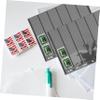 jojofuny 10pcs Stamp Holder Storage Pouches for Stamps Pvc Album Storage Holders Long-term Use Organized Coin Collector Supplies view 4