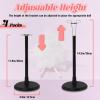 4PCS Doll Stand Compatible with American Girl Accessories,Fit 15, 16, 17, 18, 19, 20, and 21 inch Dolls, Waist 2" - 4",Black view 2