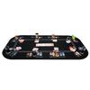 YUZPKRSI 3 in 1 Poker Table Top, Texas Hold'em Poker Card Tabletop Layout with Reversible Black Felt, Foldable Poker Table Craps Mat with Cup Holders, Carrying Bag for Poker/Blackjack/Craps view 1