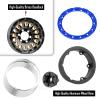 BRCatWPark 1.9 Brass Beadlock Wheel Rim for 1/10 SCX10 SCX10 II 90046 SCX10 III AXI03007 SCX10 Pro TRX4 TRX6 Gen7/8 D90 VS4-10 MST CFX RC Crawler Car,Brass Beadlock & Aluminum Deep Dish Rim,BlackGold view 4