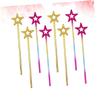 HONITANO 8pcs Hollow Star Wands for Golden Iridescent Fairy Party Decoration for Birthdays Halloween and Cosplay Events for Little Princesses and Themed Parties view 4