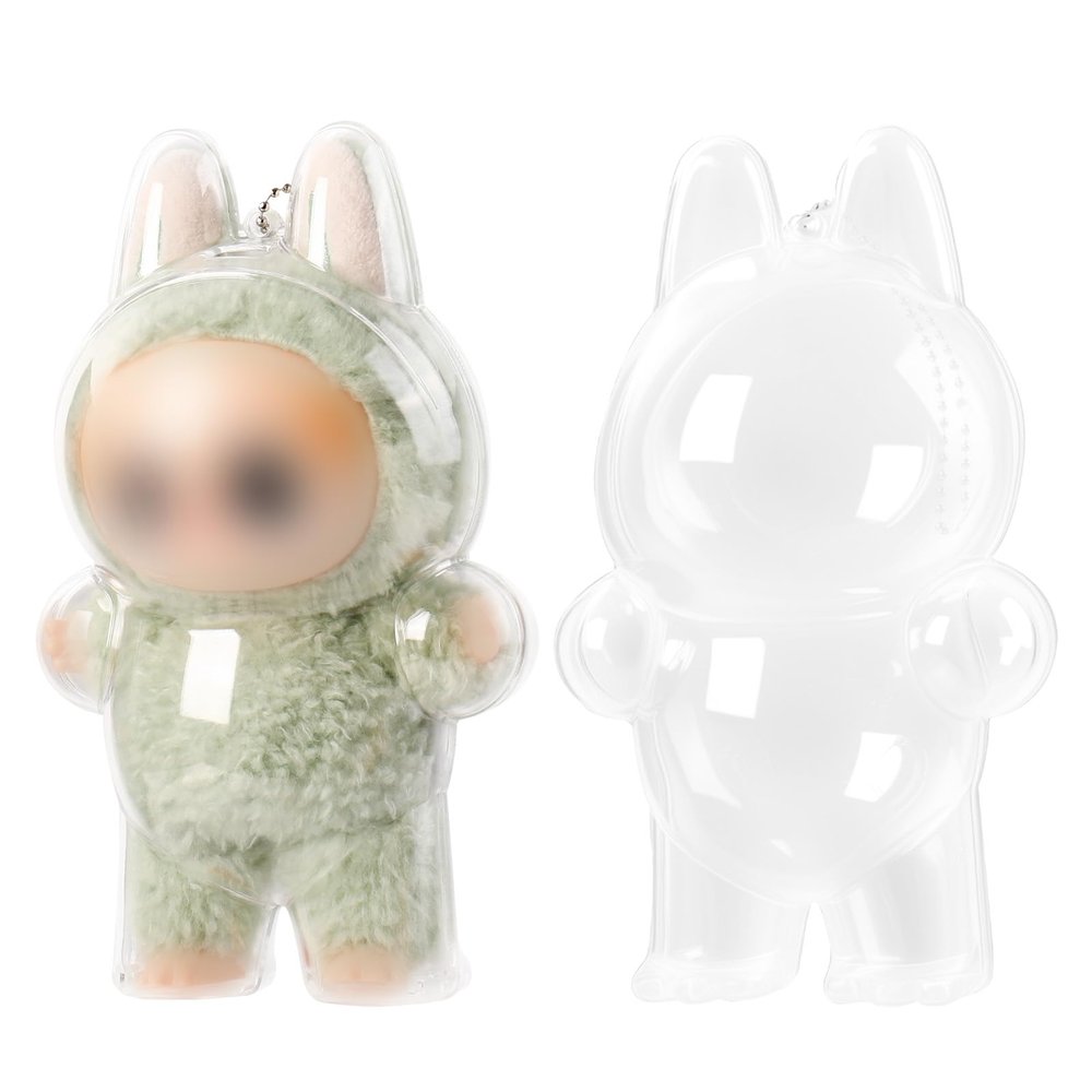 1Pcs Water-Splash Resistant and Dustproof Display Protective Case for 15cm Dolls, Clear Protective Case Compatible for 17cm Standing Doll Premium Display Case (1Pc, Doll not Included)