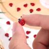 120pcs Mini Resin Ladybug, Cute Tiny Ladybugs with 2 Style Miniature Animals Figures Micro Landscape Dollhouse Decor for Birthday Christmas Party Favors view 3