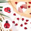 120pcs Mini Resin Ladybug, Cute Tiny Ladybugs with 2 Style Miniature Animals Figures Micro Landscape Dollhouse Decor for Birthday Christmas Party Favors view 4