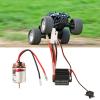 540 Brushed Motor 320A Brushed ESC Powerful High Torsion Motor ESC Combo Set with Two Way Bearing for Traxxas Hsp Redcat Tamiya Axial Hpi RC Cars Stainless Steel Copper 7.4V (12T) view 2