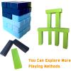 RAINBOW TOYFROG Pai Gow 3-Color Block Stacking Game - Fun Family Tower Building Game with 30 Pieces and Dice for Kids and Adults, Two Games in One with Domino Stickers view 4