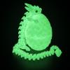 3D Printed Dragon Eggs with Dragon Inside, Easter Basket Essentials Stuffers, Mystery Crystal Dragons Easter Egg Fillers Toys, Articulated Fidget 3D Printed Animals, Surprise Gift view 1