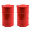 2Pack JGGZONE Simulation Plastic Oil Drum Fuel Tank Gas Tank Container Decoration Accessory Compatible with TRX4 Tamiya CC01 Axial SCX10 D90 Redcat HSP 90046 D110 1/10 RC Crawler Truck view 1