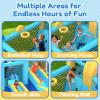 MUKDIY Inflatable Bounce House Double Slide, 9.5ft x9.5ft Jumping Castle for Kids,Heavy-Duty 840D Oxford Fabric, Ages 3-8, Includes 350W Blower, 8 Stakes, Repair Kit (Up to 3 Kids), Blue view 3