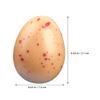 CHICAMPERA 20pcs Lifelike Faux Chicken Eggs Toy Eggs Easter Decor Shape Holders for Home view 2