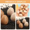 CHICAMPERA 20pcs Lifelike Faux Chicken Eggs Toy Eggs Easter Decor Shape Holders for Home view 3