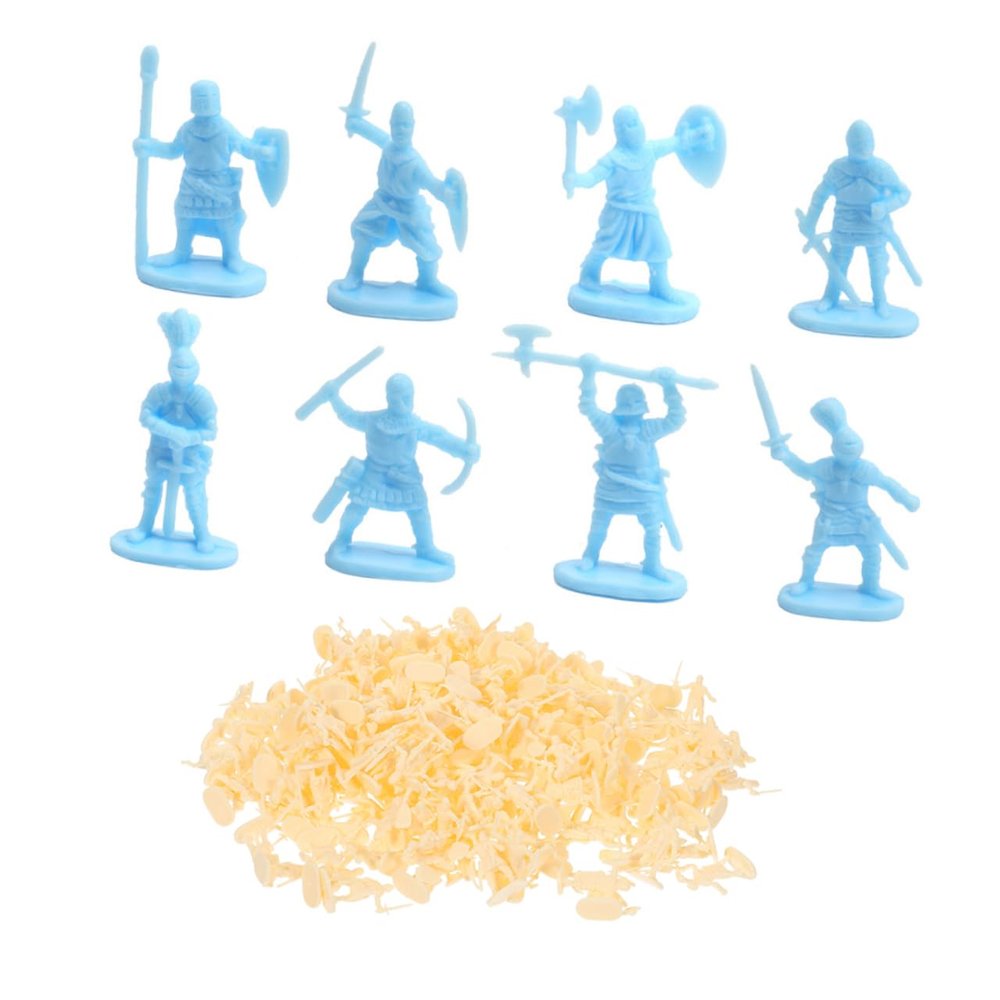 200pcs Miniature Medieval Soldier Figurines Tiny Models for Micro Landscaping and Decoration Detailed Plastic Army for Boys and Collectors