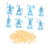 200pcs Miniature Medieval Soldier Figurines Tiny Models for Micro Landscaping and Decoration Detailed Plastic Army for Boys and Collectors view 1