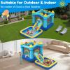 MUKDIY Inflatable Bounce House with Pool & Slide, 12x6.2ft Water Park Jumping Castle for Kids,Heavy-Duty 840D Oxford Fabric, Ages 3-8, Includes 350W Blower, 8 Stakes, Repair Kit (Up to 3 Kids), Blue view 4