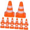 BESPORTBLE 28Pcs Miniature Traffic Cones and Road Signs for Educational Table Models for Learning Traffic Safety and Playtime Fun Parking Lot Scenarios view 1
