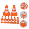 BESPORTBLE 28Pcs Miniature Traffic Cones and Road Signs for Educational Table Models for Learning Traffic Safety and Playtime Fun Parking Lot Scenarios view 3