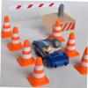 BESPORTBLE 28Pcs Miniature Traffic Cones and Road Signs for Educational Table Models for Learning Traffic Safety and Playtime Fun Parking Lot Scenarios view 4
