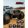 ConGamefun RC Truck, HSR G2201-B 1/16 RC Truck 4WD Off-Road, 2.4GHz Full Proportional Remote Control Car with Headlights and Gear Differential, Electric RTR Vehicle for Adults(Green) view 3