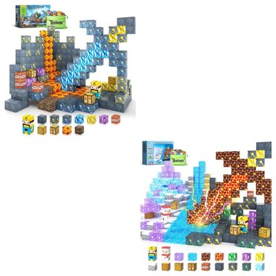172PCS Magnetic Blocks - Build Mine Magnet World Magnet Classroom Must Haves Toddler Toys for Boys & Girls Birthday Gift