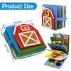 Montessori Busy Book , Felt Quiet Book for Baby, Preschool Early Learning Educational Toys for Kids Age 3 4 5 6 Years, Develops Fine Motor Skills,Toddlers Activities Toy for Airplane Car Travel view 2