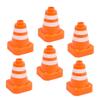 BESPORTBLE 6pcs Traffic Sign and Roadblock for Construction for Indoor Parking Scenes Imaginative Play and Educational Fun view 1