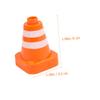 BESPORTBLE 6pcs Traffic Sign and Roadblock for Construction for Indoor Parking Scenes Imaginative Play and Educational Fun view 2