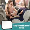 2 Pack Baby Car Mirror Clear Wide View Convex Shatterproof Shake-Proof 2 Pack Easy Install Rear Facing Backseat Mirror for Car Seat Attachment Blind Spot Reduction Distortion-Free View view 4