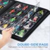 16-Pocket Trading Card Binder Holds 1024 Cards - Premium PU Leather Album, Ringless Side LoadingTrading Card Album,Sturdy 3x4" Card Holder for MTG, TCG, YuGiOh, Game Cards & Sports Cards (Black) view 2