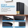 16-Pocket Trading Card Binder Holds 1024 Cards - Premium PU Leather Album, Ringless Side LoadingTrading Card Album,Sturdy 3x4" Card Holder for MTG, TCG, YuGiOh, Game Cards & Sports Cards (Black) view 4