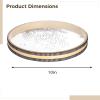 BOSREROY Wooden Ocean Drum with Metal Beads, 10 in Transparent Rain Sound Percussion Instrument for Kids Activities, Nature Music, Classroom, Outdoor Use view 3