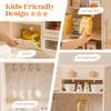 ROBOTIME Wooden Play Kitchen for Kids, Toddler Kitchen Set with Refrigerator, Dishwasher & Oven  Beige Kitchen Playset with Gold Sink & Handles, Toy Kitchen for Girls and Boys Ages 3 view 4