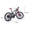Kakalote Mini Finger Bikes, 1:10 Scale Alloy Mountain Bicycle Model Desktop Decoration Crafts for Cycling Lovers Birthday Party Gifts(Red) view 2