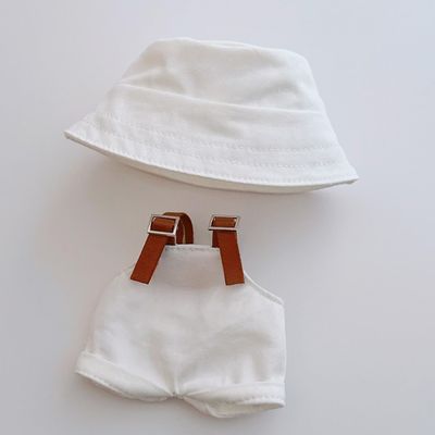 15-17cm Doll Clothes Set with Accessories Stylish Hat & Overall