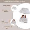 15-17cm Doll Clothes Set with Accessories Stylish Hat & Overall view 2