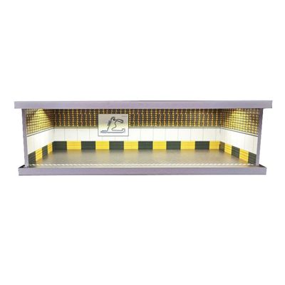1/43 Diorama Car Garage Model,for 1/43 Scale die-cast Model car Display Box,City Car Parking Lot Scene Display Model,with LED Light and Acrylic Cover (MJ-10)