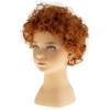 Dsimeig Short Curly Orange Wigs for Kids Synthetic Heat Resistant Halloween Party Cosplay Hair Wig view 2