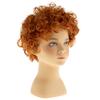 Dsimeig Short Curly Orange Wigs for Kids Synthetic Heat Resistant Halloween Party Cosplay Hair Wig view 4
