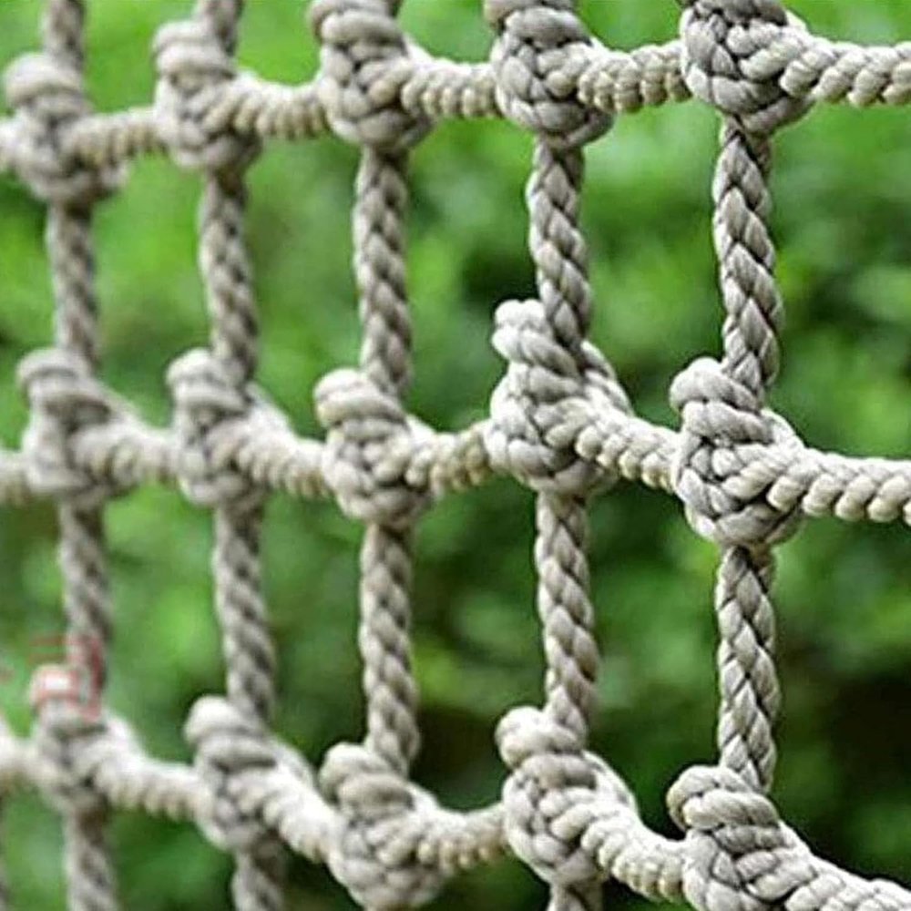 Climbing Net for Kids & Adults - 10x10ft Outdoor Safety Net for Tree House, Playground Accessories, Obstacle Course Training, Durable Climbing Cargo Net