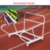 4-Wheel Hurdle Cart, for Gymnasiums/Schools, Track Hurdles Training Equipment Transportation Trolley Removable, Mobile Football Training Hurdle Carrier Carts for Soccer Training Field view 3