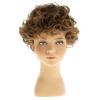 Dsimeig Short Curly Brown Child Wig Synthetic Halloween Costume Party Cosplay Hair Wig for Kids Boys view 2