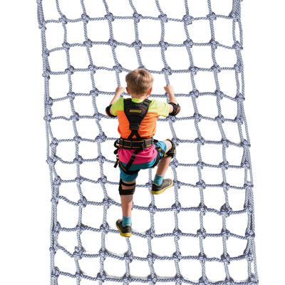 300cm x 300cm Climbing Cargo Net - Durable Polyamide Rope Ladder for Outdoor Obstacle Course Training, Ideal for Kids & Adults Backyard Playground Fun, Military Style Climbing Webbing