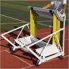 4-Wheel Hurdle Cart, Portable Hurdle Racks Transportation Trolley, Track and Field Equipment Transport Vehicle, Commercial Race Hurdle Carrier Carts, Heavy Duty Metal Frame view 1