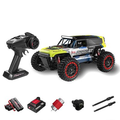 Goekhyrani RC Crawlers, S912 1/16 Scale 2.4G 4WD Brushed Full-Proportional High-Speed RC Drift Car, Gift for Him (Two Batteries/Green)