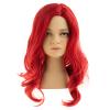 Dsimeig Kids Wig Red Long Wavy Side Part Synthetic Halloween Cosplay Hair Wig with Hair Clip view 1