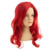 Dsimeig Kids Wig Red Long Wavy Side Part Synthetic Halloween Cosplay Hair Wig with Hair Clip view 3