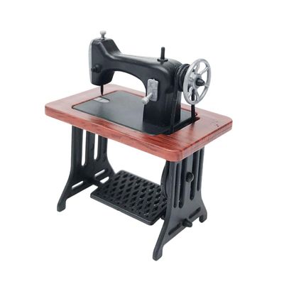 1/24 Dollhouses Miniature Sewing Machine Model Figurine for Scene Layouts and Creative