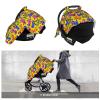 Muishi Cartoon Colorful Bulldogs Baby Car Seat Canopy Nursing Cover for Newborn Car Seat Breastfeeding Covers Blanket Newborn Shower Gift view 4
