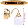 1/12 Dollhouses Wall Lamp Led Miniature Sconce for Home Decoration Bedroom Displaying view 2